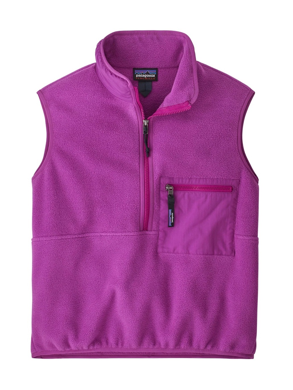 Patagonia Synchilla Pink Quarter Zip Vest